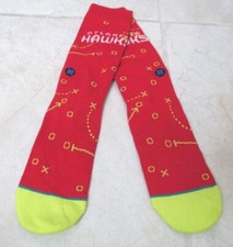NEW STANCE NBA ATLANTA HAWKS Playbook Crew Socks MEN'S LARGE 9-13 Red