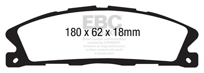 EBC Brakes ED91886 Extra Duty Bremsbeläge Für Truck/SUV Für 13-18 Explorer MKT