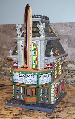 2004 Dept. 56 LaGhosti Movie Theater Halloween Village Building 55374 As-Is Read