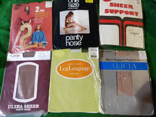 lot of 8 Vintage Pantyhose New In Original Packaging Size B Medium