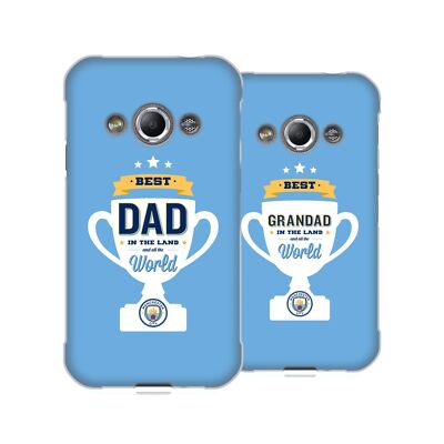 OFFICIAL MANCHESTER CITY MAN CITY FC FATHER'S DAY GEL CASE FOR SAMSUNG PHONES 4
