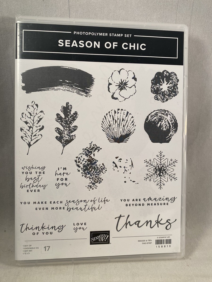 SEASON OF CHIC Stamp Set CHIC Dies Stampin Up Shells Snowflake