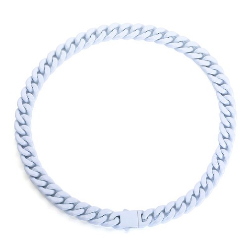 Collar Hip-hop Hombre Acero Inoxidable Exquisito Cadena Cubana Collar de Moda - Imagen 13 de 23