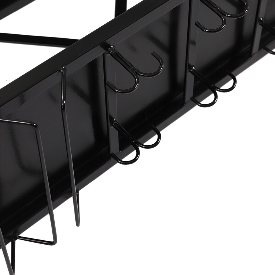 Kitchen WallMounted Bar Unit Floating Shelves Wine Glass Rack Fit For