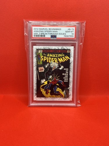 2012 MARVEL BEGINNINGS BREAKTHROUGH ISSUES #B-73 SPIDER-MAN / BLACK CAT PSA 10 - Picture 3 of 4