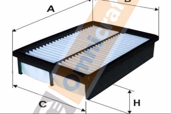 Omnicraft Air Filter for HONDA JAZZ III 1.3 Petrol 2008 2133566 - Image 4 of 4