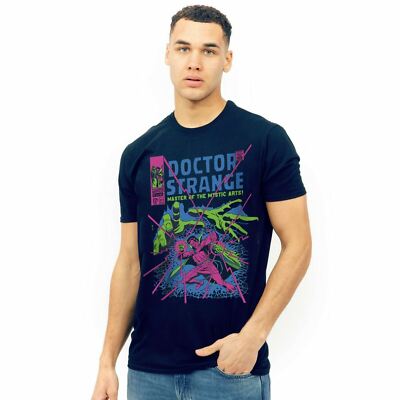 Marvel Mens T-shirt Doctor Strange Master of the Mystic Arts Navy S-XXL ...