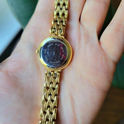 Pisano Genuine Diamond Quartz Gold & Black Watch | eBay display picture 2