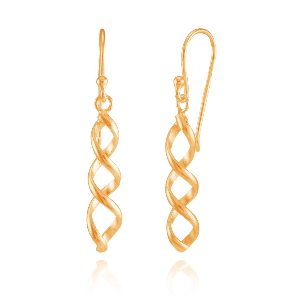 Spiral drop cheap earrings