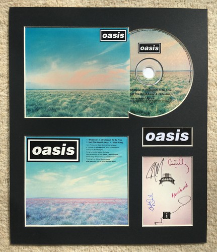 OASIS - Signed Autographed - WHATEVER - Album Display