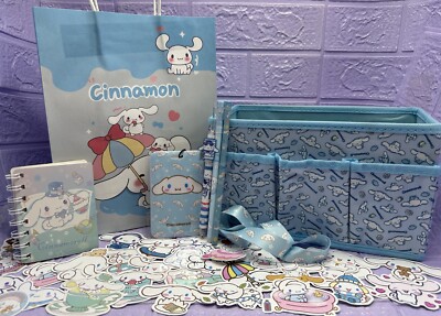 CINNAMOROLL Schreibtisch ordentliche Aufbewahrung Geschenktasche Notizbuch Schlüsselband Stift Geschenk SANRIO