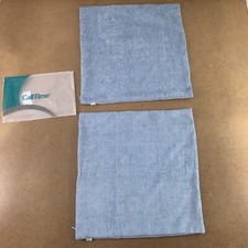 CaliTime 20" X 20" Baby Blue Cozy Soft Chenille Throw Pillow Cover Pack of 2 NWT