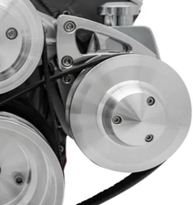 Small Block Chevy Power Steering Bracket Ultra Billet Powder Coated 350 Saginaw