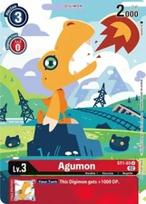 Agumon Alternate Art- ST1-03 NM - Digimon TCG
