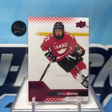 2022 UD Team Canada Juniors #57, EMMA MALTAIS SP🔥🔥🔥 PWHL Red Parallel