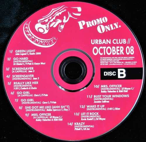 PROMO ONLY "URBAN CLUB OCTOBER 2008" DJ PROMO 2X CD COMPILATION E-40, VIC *NEW* - Picture 4 of 4