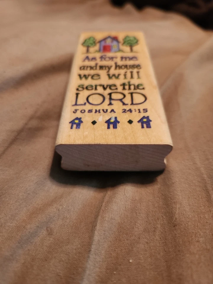 En cuanto a mí y mi casa serviremos al Señor ¡Esmpendosos! Sello de goma 1998  Foto 2 de 4