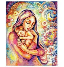 Paint By Numbers Kit Mother Love Spiritual Colourful 40CMx50CM Canvas