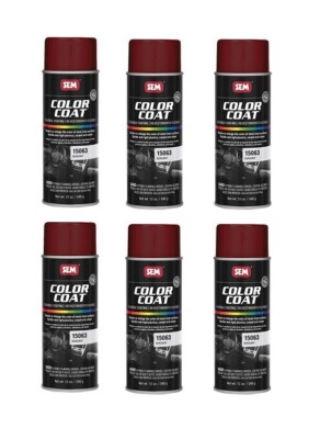 SEM 15063, Burgandy, Vinyl Paint, Color Coat, Aerosol (6 Pack)