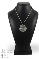 Brussels Griffon - Necklace with a Dog on a Silver Chain Art Dog DE