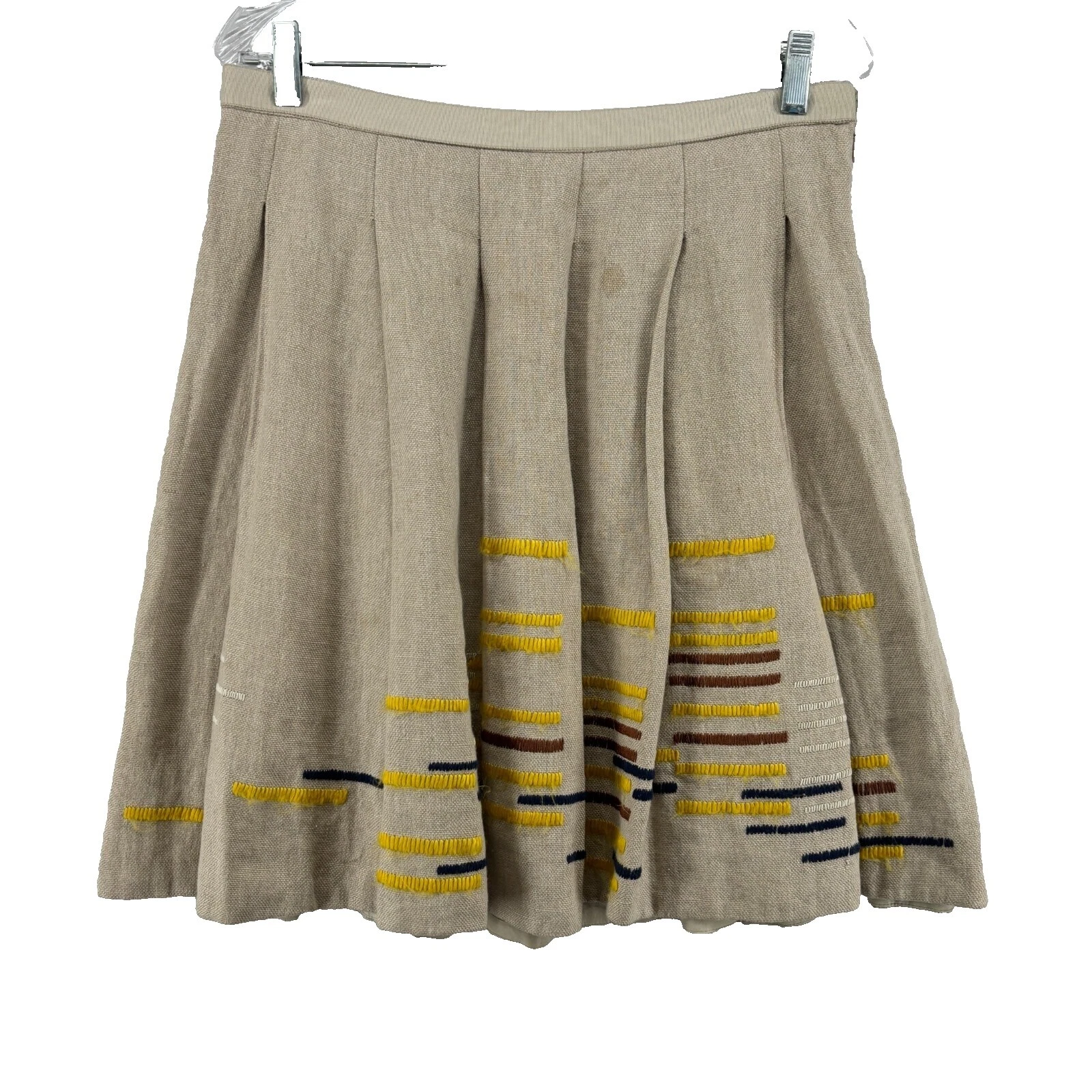 Faldas para mujer Anthropologie de lino liso