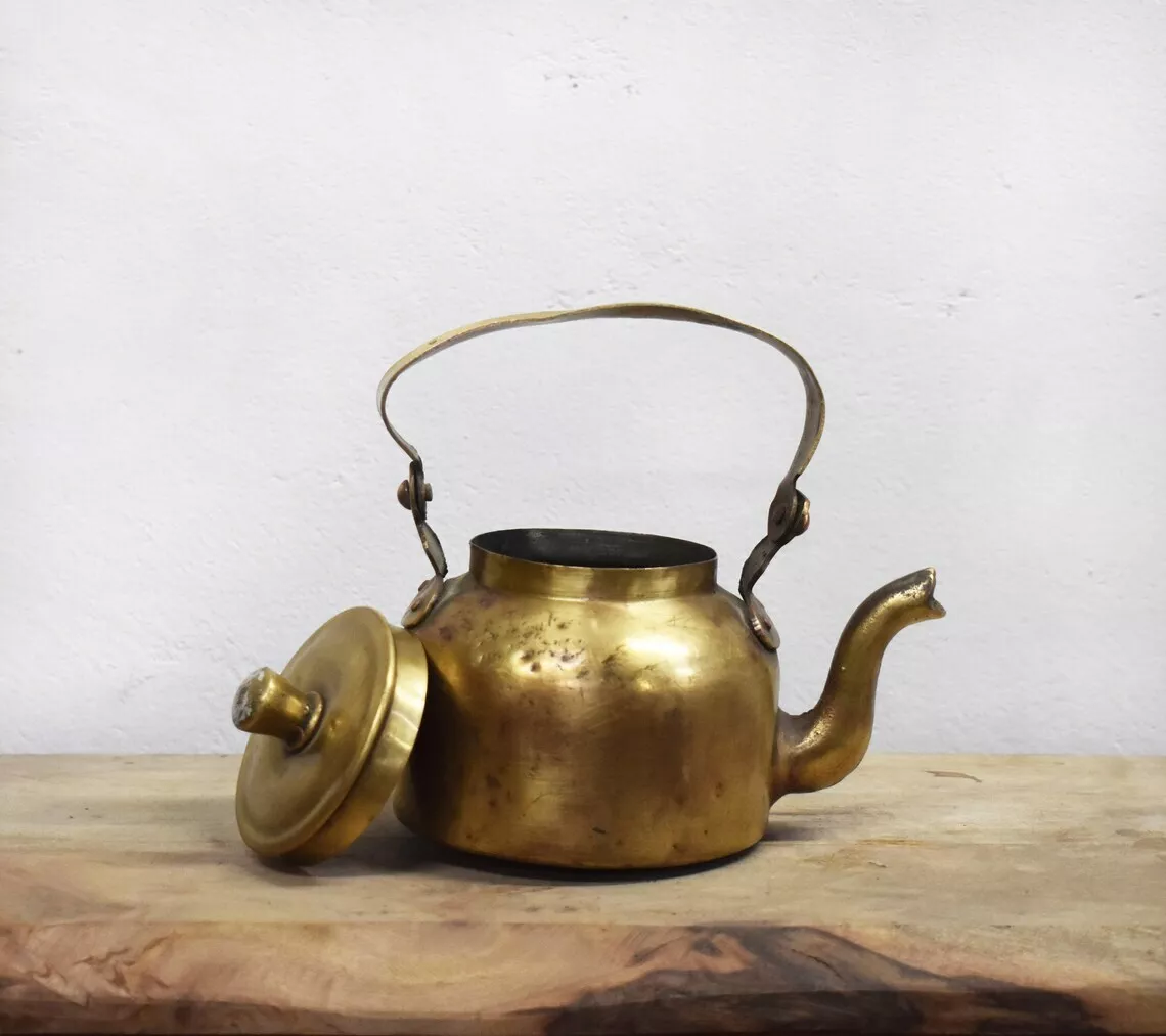 Brass Teapots from India