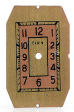 ELGIN ART DECO TANK WRIST WATCH DIAL 15.34x24...