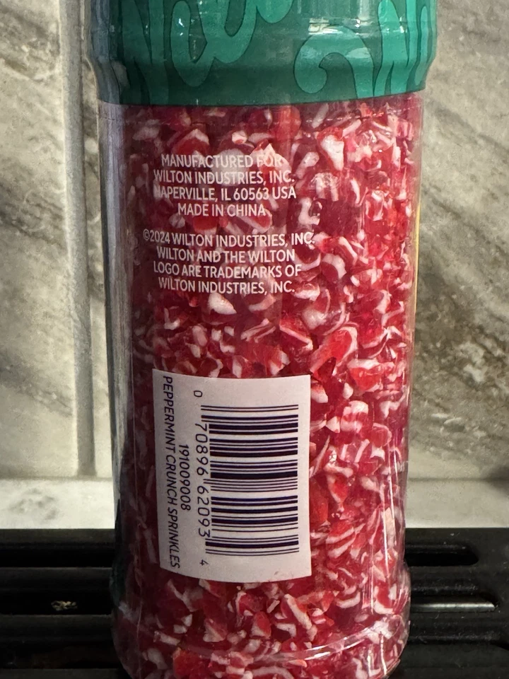 Wilton Holiday Christmas Candy Cane Peppermint Crunch Sprinkles 6.1oz baking - Изображение 4 из 4