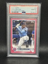 2022 Topps Vidal Brujan Mother’s Day Pink #25 /50, PSA 10