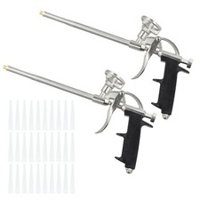 Foam Gun 2 Pack Expanding Foam Gun with 30 Nozzles Spray Foam Gun PU Foaming Gun