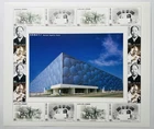 China 2008 Olympics Beijing National Aquatics Center WATER CUBE Sheet Stamps FDC