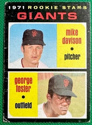1971 Giants Rookie Stars Mike George Foster 1971 Topps (RC) #276 VG Rookie