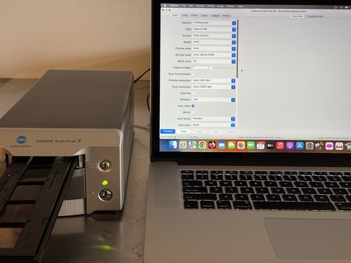 Konica Minolta Dimage Scan Dual IV AF-3200 Film and Slide Scanner TESTED WORKING