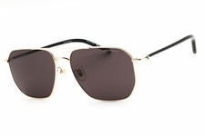 Montblanc MB0367SA 001 Gold/Grey 60-16-145 Sunglasses New Authentic