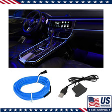 El Wire Interior Car Led Strip Lights Usb Car Neon Light Strip Sewincolor Blue El Wire Interior Car Led Strip Lights Usb Car Neon Light Strip Sewincolor Blue