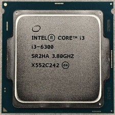 6th Gen Intel Core i3-6300 SR2HA 3.8GHz 2-Core 4MB LGA1151 Desktop CPU Processor