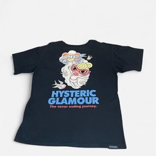 Hysteric Glamour black cotton tee w/ traditional tattoo design