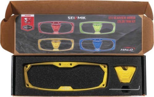 Seizmik Halo-Ra Cast Aluminum Trim Kit - Yellow Motorcycle ATV/UTV Street Bike - Picture 11 of 12