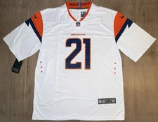 Riley Moss #21  Summit White Size:XL