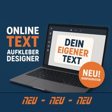 Schriftzug Aufkleber selbst gestalten – perfekt für Auto, Motorrad, Fenster