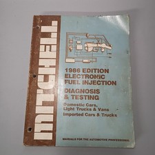 1986 Mitchell Electronic Fuel Injection Diagnosis Testing Guide Manual Book 1986 Mitchell Electronic Fuel Injection Diagnosis Testing Guide Manual Book