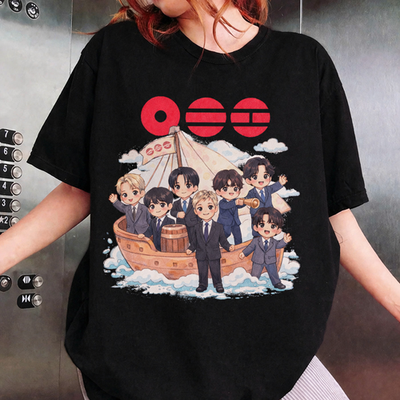 BTS BANGTAN CHIBI T-SHIRT SWIM ARIRANG CONCERT FANMADE GIFT FOR