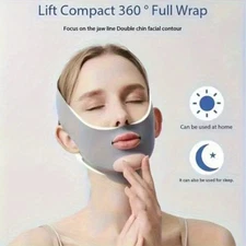 Double Chin Reducer V Line Mask Reusable Facial Slimming Strap Chin Up Lifting