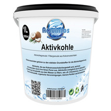 Aktivkohle Filterkohle Kokoskohle Aktivkohlegranulat 1 Liter Körnung 2.36-0.60mm