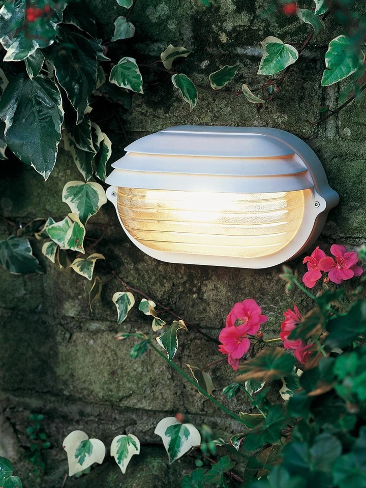 Lampada applique da esterno palpebra ovale colore Bianco attacco E27 Sovil 787/0 - Immagine 2 di 2