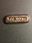 Silver 999 Bar Hand-Poured Bars..999 Fine 1/4.oz