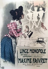 13656.Decor Poster.Home Interior design.Wall Art.Vintage Linge Monopole Laundry