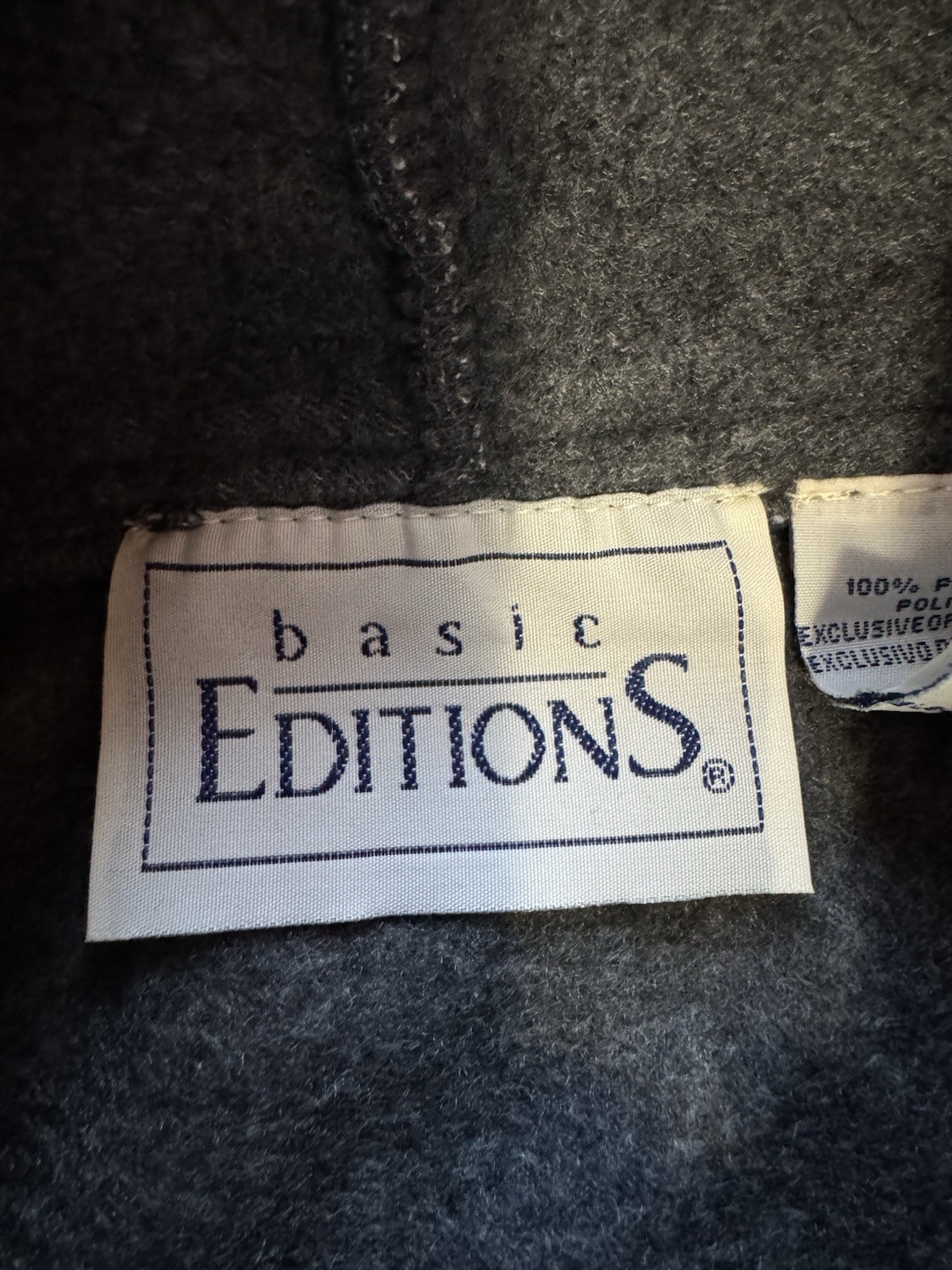 Basic Editions Women Size Medium Embroidered Mock… - image 3