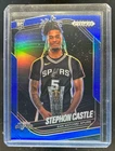 2024-25 Prizm Black Stephon Castle RC Blue Prizm Rookie #42/199 Spurs