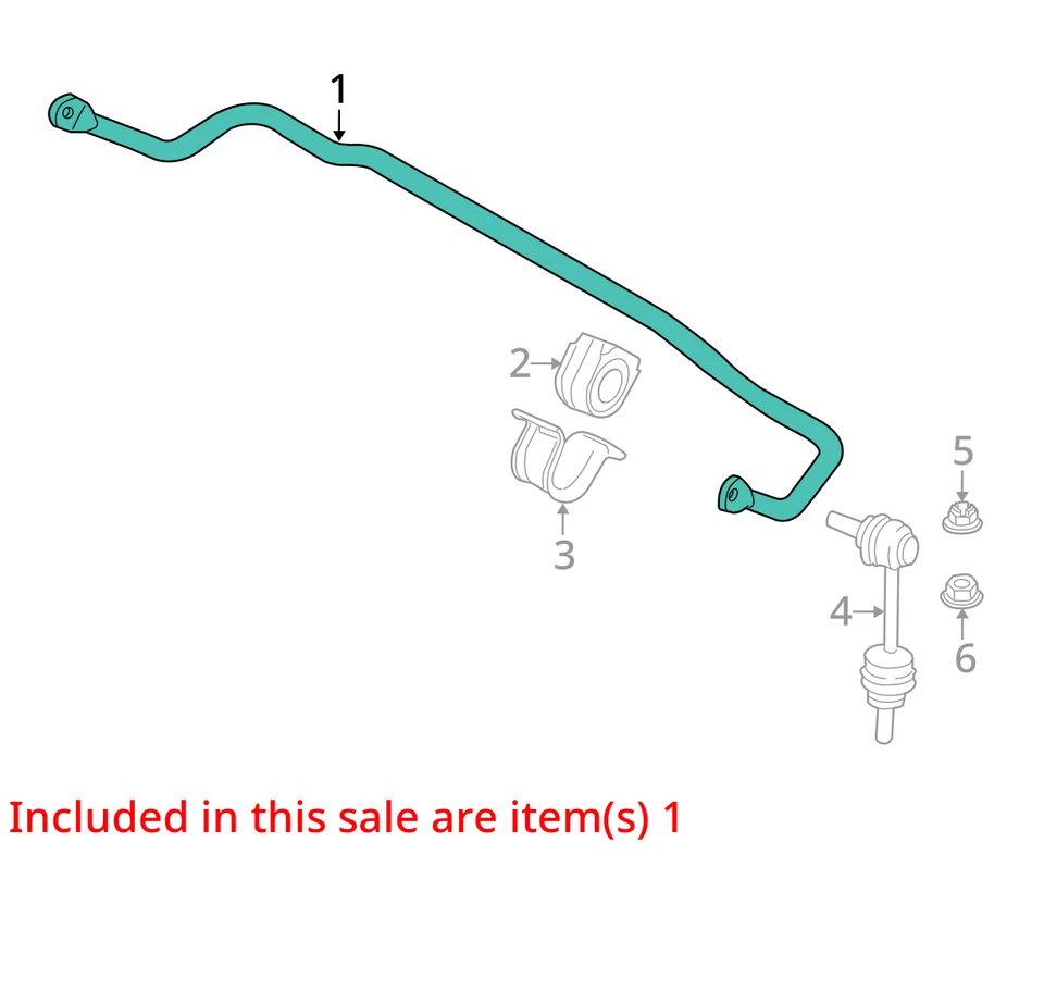 2017 BMW X5 RWD Rear Stabilizer Bar OEM 162K Miles - LKQ434422185 - Image 4 of 4